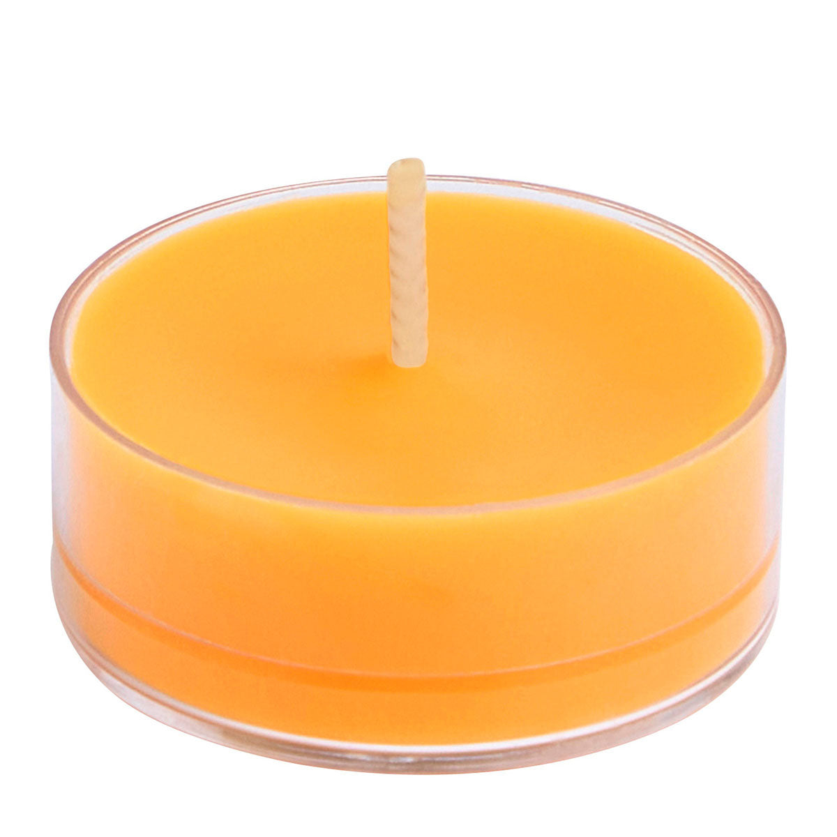 Raw Honey & Elderberry single Tealight against a white background.