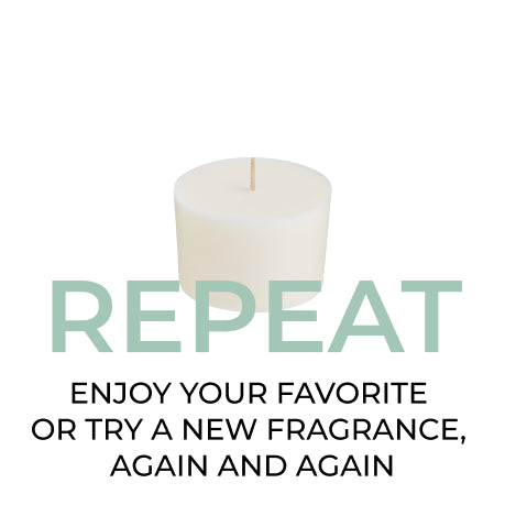 refill candle without packaging