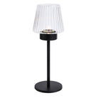 Modern Farmhouse Tealight Lamp against a white background.