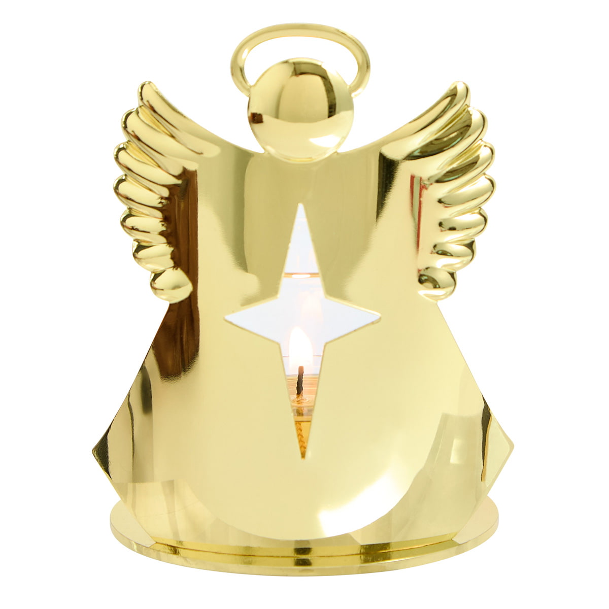 Golden Star Angel Tealight Votive Holder