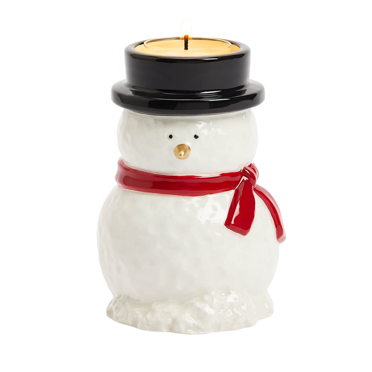 Snowdrift Snowman Tealight Holder
