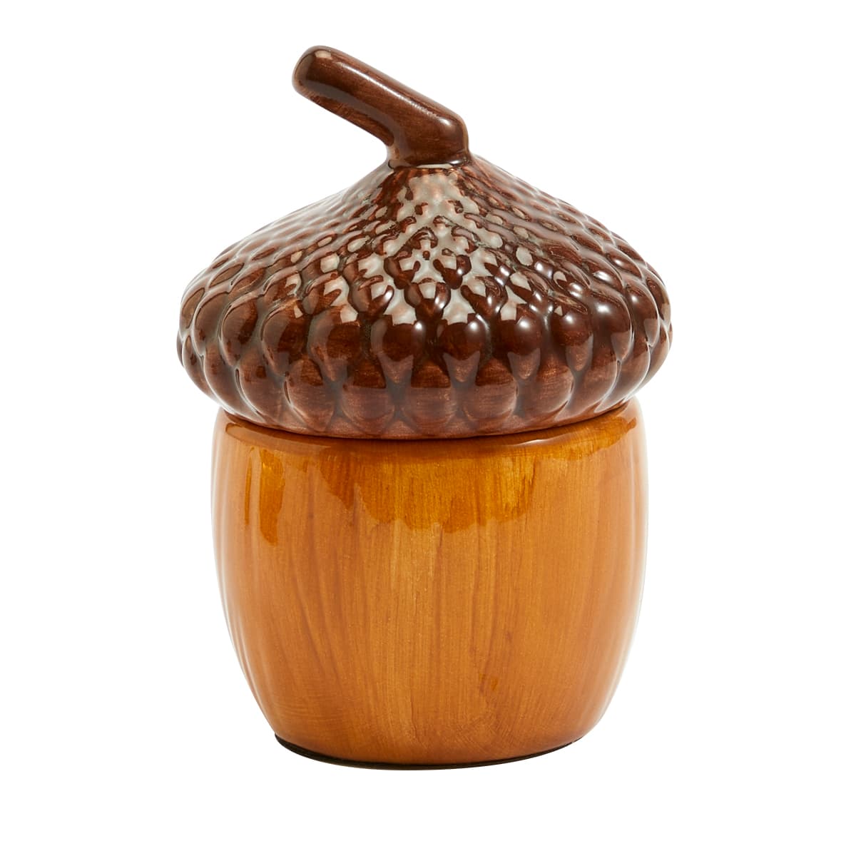 Acorn Tealight Holder Pair against a white background.
