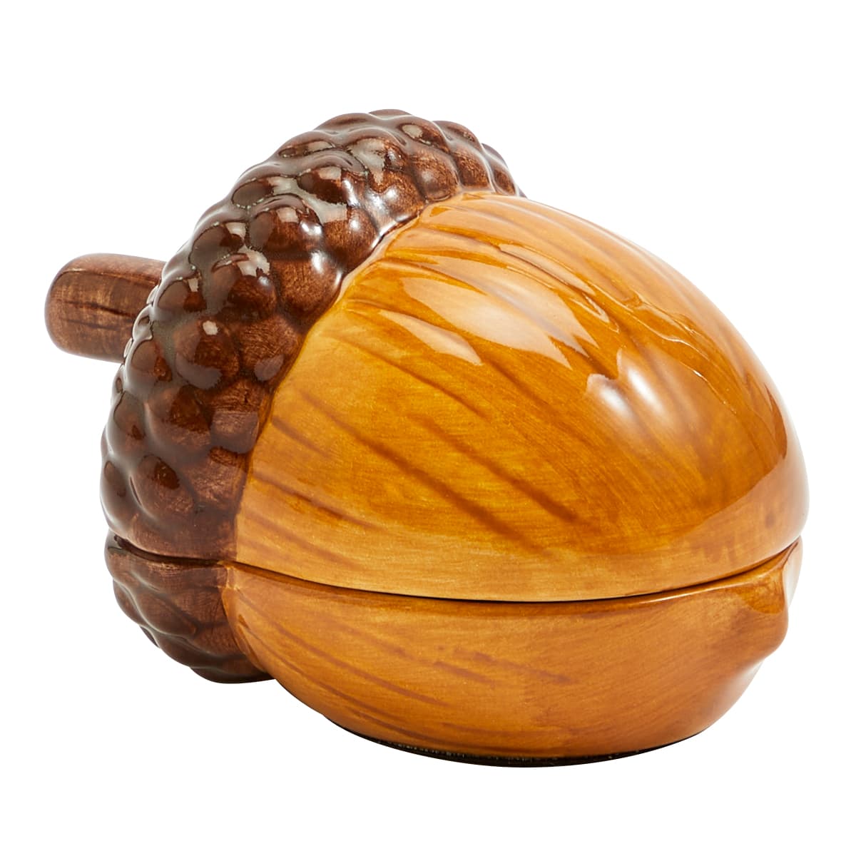 Acorn Tealight Holder Pair against a white background.
