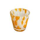 Happy Fragrance Marble jar candle against a white background.