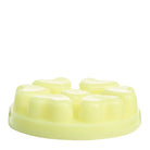 Wild Ferns & Fireflies pale yellow wax melts against a white background.