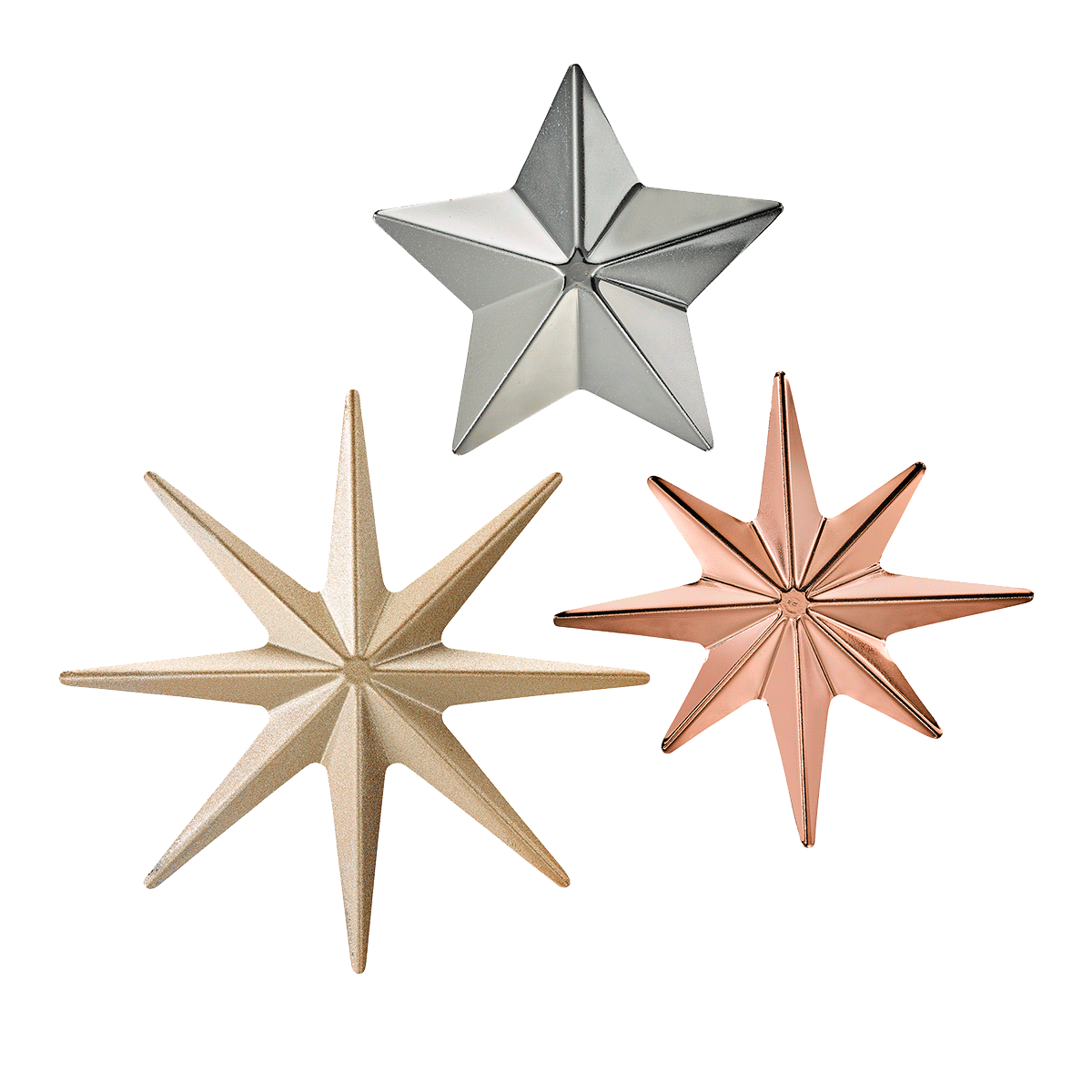 Origami Star Magnet Trio
