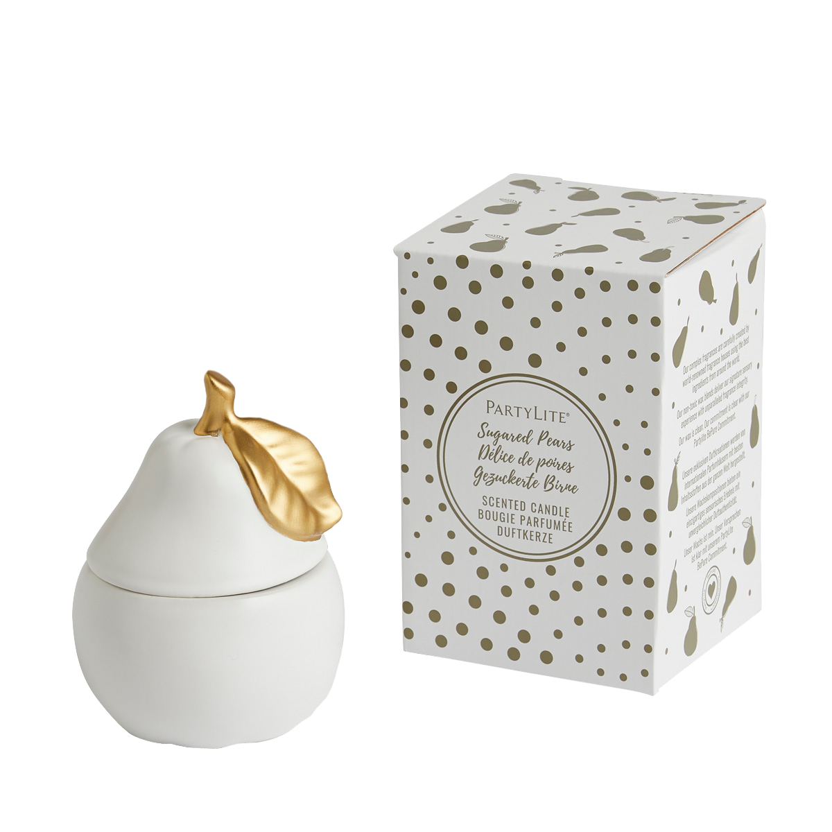 Sugared Pears Ceramic Jar Candle