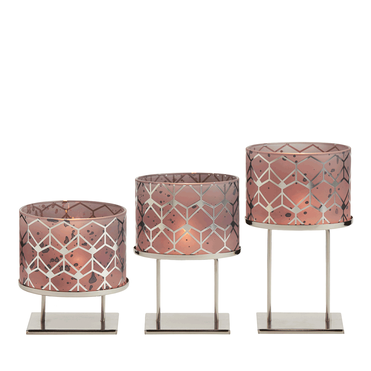 Deco Glam Tealight Holder Trio Set