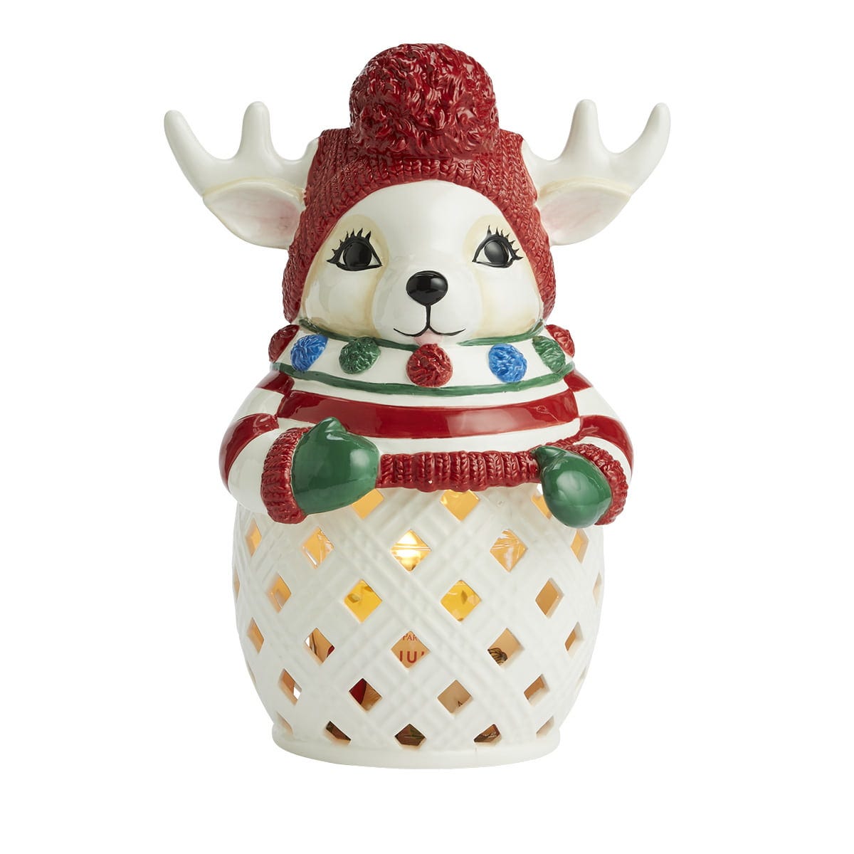 Merry Reindeer Jar Holder