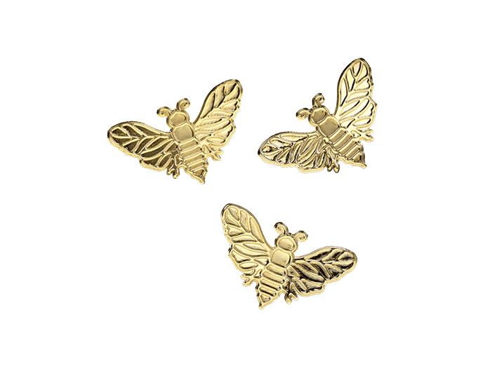 Honey Bee Magnet Trio