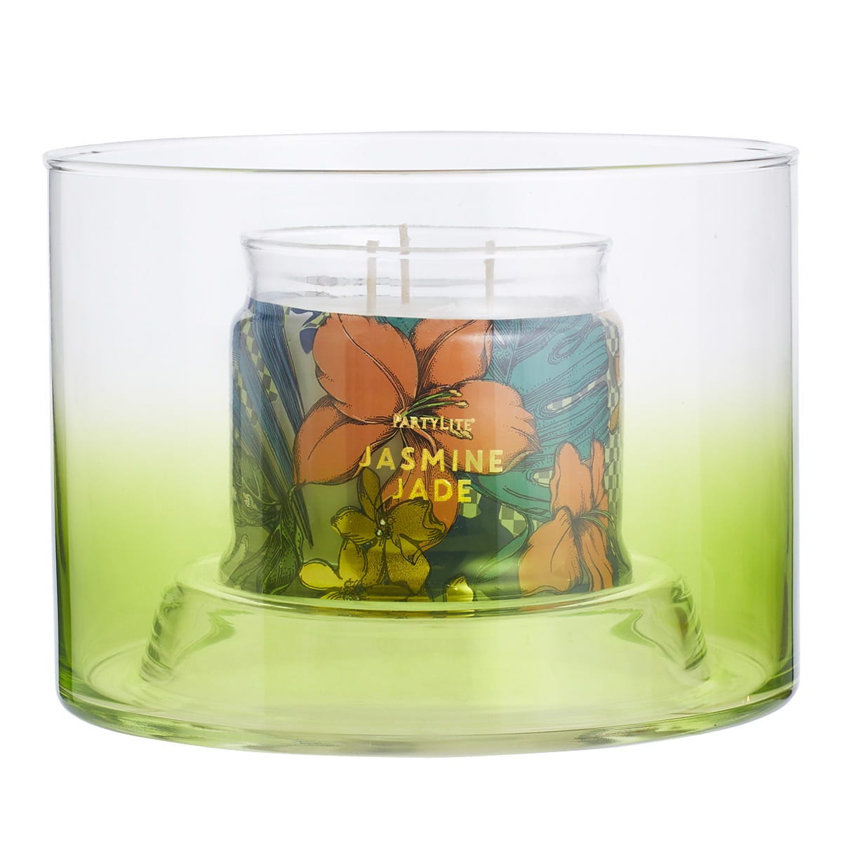 Blown Glass Ombré Jar Holder