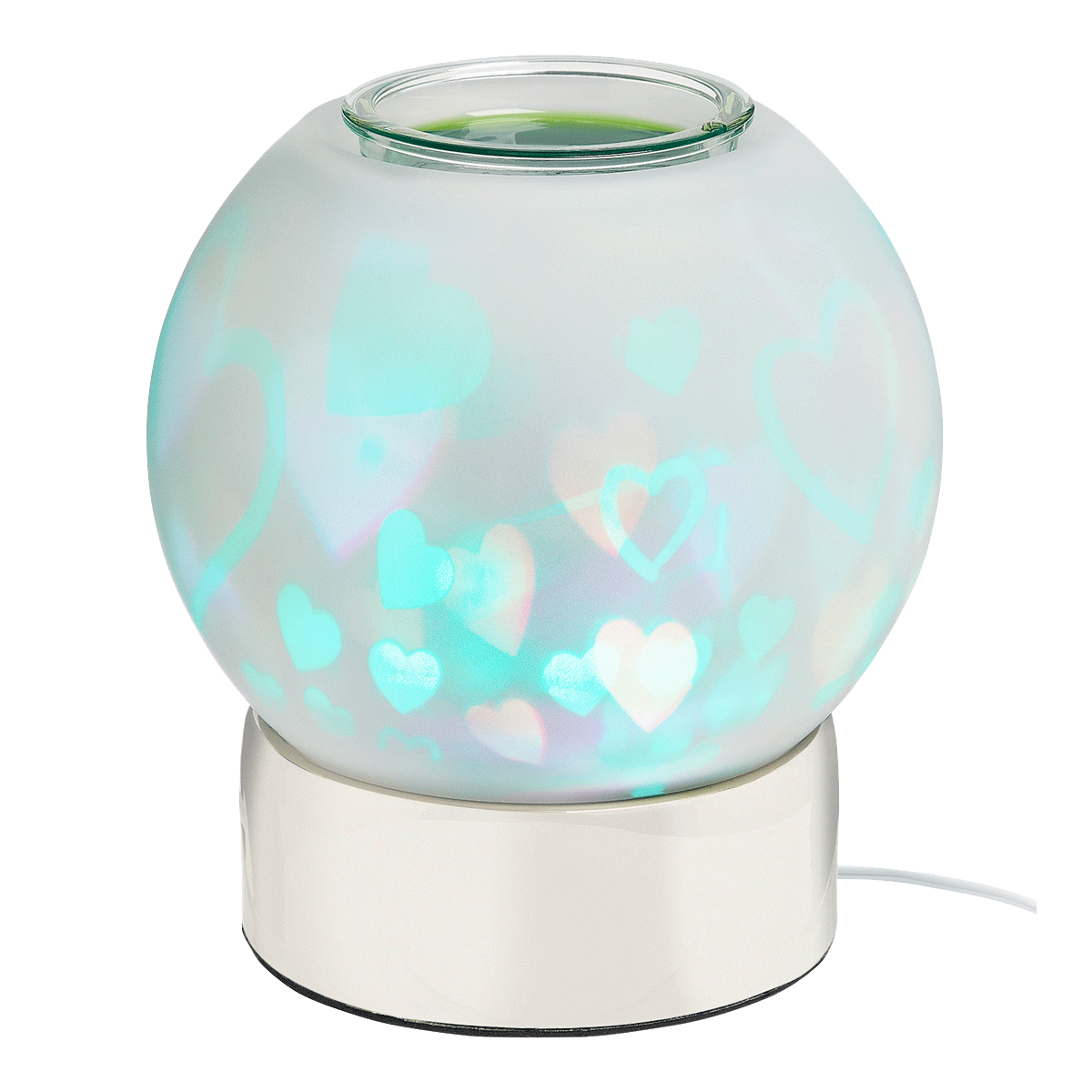 Scentglow Electric Wax Melt Burner Swirling Hearts